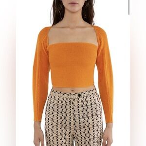 GIMAGUAS Ona Wrap Top in Orange